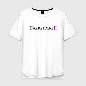 Мужская футболка хлопок Oversize с принтом Darksiders 2 Logo (Z) в Рязани, 100% хлопок | свободный крой, круглый ворот, “спинка” длиннее передней части | Тематика изображения на принте: azrael | darksiders | darksiders 2 | darksiders 3 | griever | silitha | tiamat | ulthane | vulgrim | wrath of war | всадник апокалипсиса | гнев войны | обугленный совет | руина | ультэйн | чёрный молот