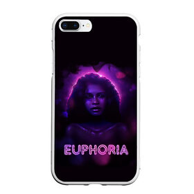 Чехол для iPhone 7Plus/8 Plus матовый с принтом сериал Euphoria в Рязани, Силикон | Область печати: задняя сторона чехла, без боковых панелей | Тематика изображения на принте: zendaya | зендея | ру беннетт | сериал euphoria | эйфория