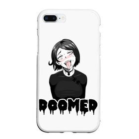 Чехол для iPhone 7Plus/8 Plus матовый с принтом Doomer girl в Рязани, Силикон | Область печати: задняя сторона чехла, без боковых панелей | ahegao | boomer | boy | chad | doomer | girl | i know | irony | jacques | post | stonks | zoomer | ахегао | ахэгао | бумер | девушка | думер | жак | зумер | ирония | мем | мемы | парень | пост | постирония | стонкс | тандеркок | фр