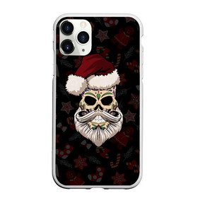 Чехол для iPhone 11 Pro матовый с принтом El Santa в Рязани, Силикон |  | 2021 | bones | christmas | death | death day | happy | merry christmas | merry x mas | mexico | new year | santa | santa claus | scull | smile | борода | дед мороз | кости | мексика | новогодний | новый год | с новым годом | санта | скелет | счастливый | 