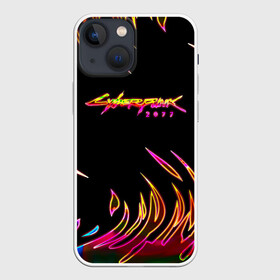 Чехол для iPhone 13 mini с принтом Cyberpunk 2077 в Рязани,  |  | cyberpunk | cyberpunk 2077 | cyberpunk samurai | game logo | keanu reeves | logo game | neon | samurai | киану ривз | кибер панк | киберпанк | киберпанк неоновый | киберпанк самурай | логотипы игр | найт сити | неон | самурай | фан