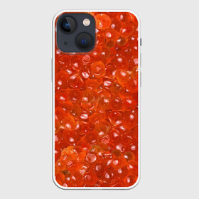 Чехол для iPhone 13 mini с принтом Красная икра в Рязани,  |  | black | butter | camouflage | caviar | fish | fisherman | food | luxury | new year | red | riches | белуга | богатство | бутерброд | еда | икра | камуфляж | красная | лосось | масло | новый год | осётр | роскошь | рыба | рыбак | севрюга | сёмга