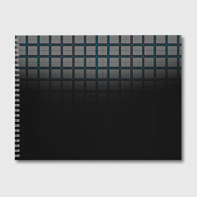 Альбом для рисования с принтом клетка в Рязани, 100% бумага
 | матовая бумага, плотность 200 мг. | геометрия | клетка | линии | полоски | полосы | ровно | серый | сетка | синий | темный | точки | черный
