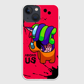 Чехол для iPhone 13 mini с принтом AMONG US   ORANGE  GREEN в Рязани,  |  | among | among us | amongus | crewmate | game | games | imposter | impostor | logo | monster | sabotage | shhh | амонг | амонг ас | амонгас | игра | игры | импостер | космос | крюмейт | лого | логотип | логотипы | монстр | саботаж | символ | сим