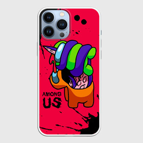 Чехол для iPhone 13 Pro Max с принтом AMONG US   ORANGE  GREEN в Рязани,  |  | among | among us | amongus | crewmate | game | games | imposter | impostor | logo | monster | sabotage | shhh | амонг | амонг ас | амонгас | игра | игры | импостер | космос | крюмейт | лого | логотип | логотипы | монстр | саботаж | символ | сим