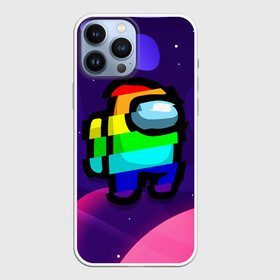 Чехол для iPhone 13 Pro Max с принтом AMONG US   RAINBOW SPACE в Рязани,  |  | Тематика изображения на принте: among | among us | amongus | crewmate | game | games | imposter | impostor | logo | monster | sabotage | shhh | амонг | амонг ас | амонгас | игра | игры | импостер | космос | крюмейт | лого | логотип | логотипы | монстр | саботаж | символ | сим