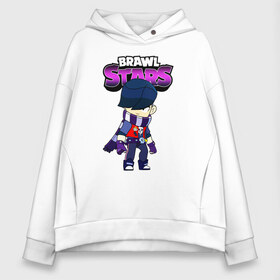 Женское худи Oversize хлопок с принтом Brawl Stars Edgar в Рязани, френч-терри — 70% хлопок, 30% полиэстер. Мягкий теплый начес внутри —100% хлопок | боковые карманы, эластичные манжеты и нижняя кромка, капюшон на магнитной кнопке | bibi | brawl stars | crow | edgar | edgar brawl stars | kolett | leon | sandy | spike | sprout | surge | биби | боец | бравл старс | бравлер | вольт | герои | девочкам | детям | колетт | леон | логотипы игр | мальчикам | персонажи игр 