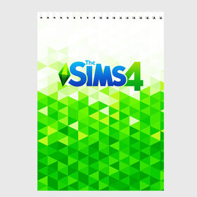 Скетчбук с принтом THE SIMS 4 в Рязани, 100% бумага
 | 48 листов, плотность листов — 100 г/м2, плотность картонной обложки — 250 г/м2. Листы скреплены сверху удобной пружинной спиралью | Тематика изображения на принте: real life. | sims 4 | the sims | жизнь | семья | симс 2 | симс 3 | симс 4 | симс онлайн | симулятор