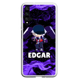 Чехол для Honor 20 с принтом BRAWL STARS EDGAR в Рязани, Силикон | Область печати: задняя сторона чехла, без боковых панелей | 8 bit | 8 бит | brawl | brawl stars | crow | edgar | leon | stars | бравл | бравл старс | браво старс | едгар | игра | компьютерная | леон | огонь | онлайн | старс | эдгар