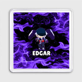 Магнит 55*55 с принтом BRAWL STARS EDGAR в Рязани, Пластик | Размер: 65*65 мм; Размер печати: 55*55 мм | Тематика изображения на принте: 8 bit | 8 бит | brawl | brawl stars | crow | edgar | leon | stars | бравл | бравл старс | браво старс | едгар | игра | компьютерная | леон | огонь | онлайн | старс | эдгар