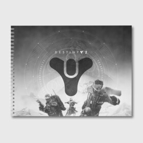 Альбом для рисования с принтом DESTINY в Рязани, 100% бумага
 | матовая бумага, плотность 200 мг. | beyond light | destiny | destiny 2 | дестини | игры