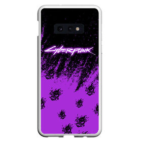 Чехол для Samsung S10E с принтом Cyberpunk neon. в Рязани, Силикон | Область печати: задняя сторона чехла, без боковых панелей | Тематика изображения на принте: cd project red | cyberpunk 2077 | keanu reeves | samurai | киану ривз | киберпанк 2077 | самураи