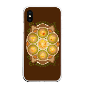 Чехол для iPhone XS Max матовый с принтом DnD Dices - Pumpkin в Рязани, Силикон | Область печати: задняя сторона чехла, без боковых панелей | dices | dnd | dungeons dragons | pumpkin | днд | игра | кубик | тыква