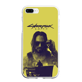 Чехол для iPhone 7Plus/8 Plus матовый с принтом Cyberpunk 2077 в Рязани, Силикон | Область печати: задняя сторона чехла, без боковых панелей | 2077 | action | cyberpunk | cyberpunk 2077 | rpg | игра | киану ривз | киберпанк | найт сити | рпг