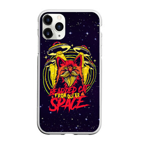 Чехол для iPhone 11 Pro Max матовый с принтом Bearded cat from outer space в Рязани, Силикон |  | hipster | retro | vintage | борода | бородатый | винтаж | глубокий | из космоса | космический | космический корабль | космос | кот | котик | кошка | нло | пародия | пришельцы | ретро | старые фильмы | ужастик