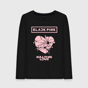 Женский лонгслив хлопок с принтом BLACKPINK в Рязани, 100% хлопок |  | black pink | blackpink | k pop | блэкпинк | дженни | джису | к поп | лиса | розэ