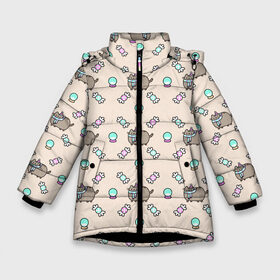 Зимняя куртка для девочек 3D с принтом Котик Паттерн в Рязани, ткань верха — 100% полиэстер; подклад — 100% полиэстер, утеплитель — 100% полиэстер. | длина ниже бедра, удлиненная спинка, воротник стойка и отстегивающийся капюшон. Есть боковые карманы с листочкой на кнопках, утяжки по низу изделия и внутренний карман на молнии. 

Предусмотрены светоотражающий принт на спинке, радужный светоотражающий элемент на пуллере молнии и на резинке для утяжки. | 2020 | 2021 | 2022 | 2023 | 2024 | 2025 | merry christmas | new year | вязание | вязаный | год | дед | елка | елки | киса | кот | котик | лес | мороз | нг | новый | новый год | олени | олень | оленями | рождество | свитер | снегурочка