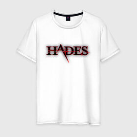 Мужская футболка хлопок с принтом Hades Logo (Z) в Рязани, 100% хлопок | прямой крой, круглый вырез горловины, длина до линии бедер, слегка спущенное плечо. | Тематика изображения на принте: 