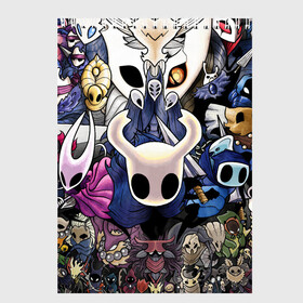 Скетчбук с принтом HOLLOW KNIGHT в Рязани, 100% бумага
 | 48 листов, плотность листов — 100 г/м2, плотность картонной обложки — 250 г/м2. Листы скреплены сверху удобной пружинной спиралью | Тематика изображения на принте: hollow knight | silk song | silksong | босс | ложный рыцарь | матка жужж | силк сонг | холлоу кнайт | холлоу найт