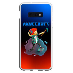 Чехол для Samsung S10E с принтом Minecraft в Рязани, Силикон | Область печати: задняя сторона чехла, без боковых панелей | minecraft | алекс | белый | блоки | ведьма | взрывчатка | визера | волк | гаст | добывать | дракон | зеленый куб | зомби | игра | крафт | крипер | кубики | лошадка | майн | майнкрафт | манкрафт | овечка | оцелот