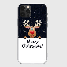 Чехол для iPhone 12 Pro Max с принтом Merry Christmas в Рязани, Силикон |  | christmas | merry christmas | santa claus | дед мороз | ёлка | новогодние олени | новый год | оленёнок бэмби | оленёнок рудольф | орнамент | с новым годом | санта клаус | свитер с оленями | снегурочка | снежинки | узоры