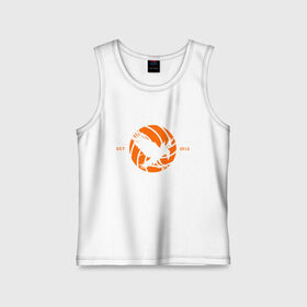 Детская майка хлопок с принтом KARASUNO HIGHSCHOOL VOLLEYBALL CLUB logotype в Рязани,  |  | anime | haikyu | haikyuu | karasuno | аниме | волейбол | ворон | карасуно | манга | мяч | сёё хината