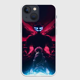 Чехол для iPhone 13 mini с принтом Kirito спиной в Рязани,  |  | alice | alicization | asuna | kirito | sao | sword art online | underworld | алиса | алисизация | асуна | кирито | мастера меча онлайн | чёрный мечник | юджио