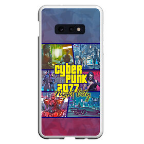 Чехол для Samsung S10E с принтом Cyberpunk 2077 Night City в Рязани, Силикон | Область печати: задняя сторона чехла, без боковых панелей | city | cyberpunk | night | андроид | антропоморф | ви | джонни | киану | киберпанк | киборг | найт | ривз | робот | сильверхенд | сити | цири