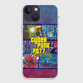 Чехол для iPhone 13 mini с принтом Cyberpunk 2077 Night City в Рязани,  |  | city | cyberpunk | night | андроид | антропоморф | ви | джонни | киану | киберпанк | киборг | найт | ривз | робот | сильверхенд | сити | цири