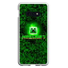 Чехол для Samsung S10E с принтом Minecraft в Рязани, Силикон | Область печати: задняя сторона чехла, без боковых панелей | minecraft | алекс | белый | блоки | ведьма | взрывчатка | визера | волк | гаст | добывать | дракон | зеленый куб | зомби | игра | крафт | крипер | кубики | лошадка | майн | майнкрафт | манкрафт | овечка | оцелот