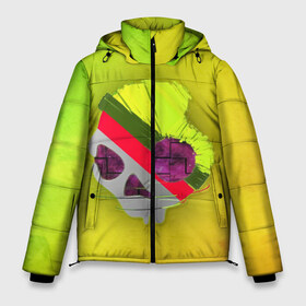 Мужская зимняя куртка 3D с принтом SKULL MINIMAL в Рязани, верх — 100% полиэстер; подкладка — 100% полиэстер; утеплитель — 100% полиэстер | длина ниже бедра, свободный силуэт Оверсайз. Есть воротник-стойка, отстегивающийся капюшон и ветрозащитная планка. 

Боковые карманы с листочкой на кнопках и внутренний карман на молнии. | 1scandy | abstract | art | dead | music | rock | scandy | skeleton | skull | skullcandy | skulls | style | абстракция | арт | градиент | кости | минимализм | музыка | пират | пираты | подарок | рок | скелет | скулл | стиль | текстура | техно | 