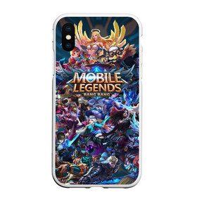 Чехол для iPhone XS Max матовый с принтом Mobile Legends (Z) в Рязани, Силикон | Область печати: задняя сторона чехла, без боковых панелей | Тематика изображения на принте: 515 unite | bang bang | battle arena | moba | mobile legends | mobile legends bang bang | online battle arena