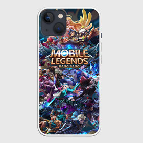 Чехол для iPhone 13 с принтом Mobile Legends (Z) в Рязани,  |  | 515 unite | bang bang | battle arena | moba | mobile legends | mobile legends bang bang | online battle arena