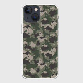 Чехол для iPhone 13 mini с принтом Классический камуфляж в Рязани,  |  | 23 февраля | армия | военная | зелень | камуфляж | листья | маскировка | осень | охота | паттерн | рыбалка | солдат | текстуры