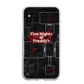 Чехол для iPhone XS Max матовый с принтом Five Nights At Freddy в Рязани, Силикон | Область печати: задняя сторона чехла, без боковых панелей | 5 ночей с фредди | five nights at freddys | fnaf | игра | игрок | книга | логотип | пиццерия | подарок | страшилка | схема | фнаф | фредди