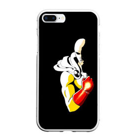 Чехол для iPhone 7Plus/8 Plus матовый с принтом Сайтама One Punch Man в Рязани, Силикон | Область печати: задняя сторона чехла, без боковых панелей | anime | one punch man | аниме | анимэ | бэнг | ван панч мэн | ванпанчмен | генос | кинг | сайтама | соник | супер герой | торнадо | уан панч мен