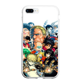 Чехол для iPhone 7Plus/8 Plus матовый с принтом One Punch Man в Рязани, Силикон | Область печати: задняя сторона чехла, без боковых панелей | 