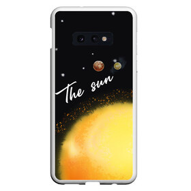 Чехол для Samsung S10E с принтом The Sun в Рязани, Силикон | Область печати: задняя сторона чехла, без боковых панелей | Тематика изображения на принте: family | family look | sun | детские | для всей семьи | планеты | семейные | семья | солнце | фэмили лук