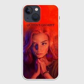 Чехол для iPhone 13 mini с принтом Queens Gambit Ход Королевы в Рязани,  |  | the queens gambit | бэт хармон | королева | милая девушка | рыжая | рыжая девушка | сериал | сериал про шахматы | ход королевы | шахматы | элизабет хармон