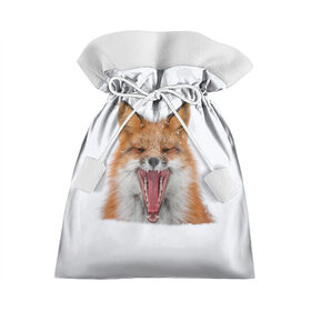 Подарочный 3D мешок с принтом Снежная лиса в Рязани, 100% полиэстер | Размер: 29*39 см | fox | foxy | животное | звери | лиса | лисенок | лисичка | милая | рыжая | фокс