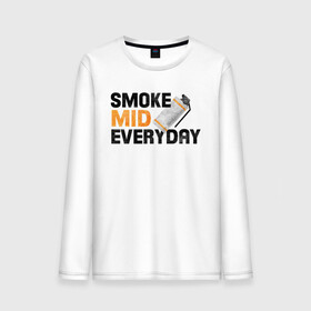 Мужской лонгслив хлопок с принтом Smoke Mid Everyday в Рязани, 100% хлопок |  | Тематика изображения на принте: asiimov | asimov | beast | counter | counter strike | cs | easy | ez | gg | ggwp | global | go | gradient | howl | hyper | mem | meme | memes | offensive | smoke | strike | азимов | вой | градиент | зверь | контра | лого | логотип