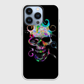 Чехол для iPhone 13 Pro с принтом ЧЕРЕП в Рязани,  |  | art | body | bones | drawing | graffiti | head | neon | skeleton | skul | skull | ад | голова | граффити | зло | кости | нарисованный | неон | скелет | скул | скулл | тьма | ужас | череп | черепок