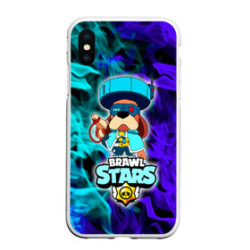 Чехол для iPhone XS Max матовый с принтом Brawl Stars Ronin Ruffs в Рязани, Силикон | Область печати: задняя сторона чехла, без боковых панелей | brawl stars | colonel ruffs | logo | ronin ruffs | ruffs | бравл старс | бравлер | генерал гавс | генерал руфф | логотипы игр | персонажи игр | раффс | руфус | руффс | собака