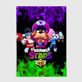 Постер с принтом Brawl Stars the StarrForce в Рязани, 100% бумага
 | бумага, плотность 150 мг. Матовая, но за счет высокого коэффициента гладкости имеет небольшой блеск и дает на свету блики, но в отличии от глянцевой бумаги не покрыта лаком | brawl | brawl ruffs | brawl stars | brawler | colette | colonel ruffs | leon | new brawler | ruffs | ruffus | space ox bull | starrforce | астробык булл | бравл | бравл гавс | бравл старс | бравлер | гавс | генерал пес | колетт | леон 