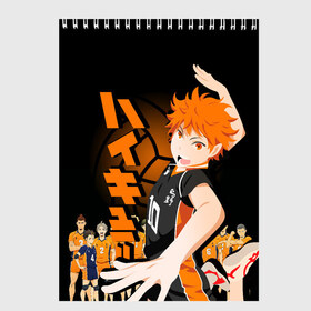 Скетчбук с принтом ВОЛЕЙБОЛ!! HAIKYUU!! в Рязани, 100% бумага
 | 48 листов, плотность листов — 100 г/м2, плотность картонной обложки — 250 г/м2. Листы скреплены сверху удобной пружинной спиралью | anime | haikyu | haikyuu | karasuno | аниме | волейбол | ворон | карасуно | манга | мяч | сёё хината