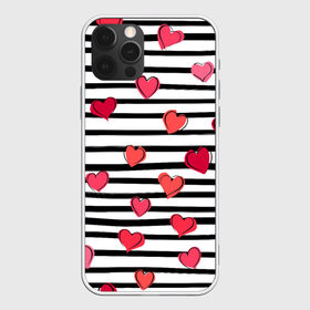 Чехол для iPhone 12 Pro Max с принтом Hearts Pattern в Рязани, Силикон |  | 14 февраля | валентинка | день всех влюбленных | день святого валентина | иконки | любовь | сердца | символы | узор