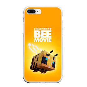 Чехол для iPhone 7Plus/8 Plus матовый с принтом Minecraft bee movie в Рязани, Силикон | Область печати: задняя сторона чехла, без боковых панелей | Тематика изображения на принте: 