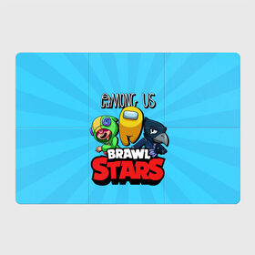 Магнитный плакат 3Х2 с принтом Among Us and Brawl Stars в Рязани, Полимерный материал с магнитным слоем | 6 деталей размером 9*9 см | Тематика изображения на принте: among us | brawl | brawl stars | crewmate | crow | game | impostor | leon | logo | red | stars | sus | suspicious | амонг ac | амонгас | бравл старс | бравлы | ворон | игра | игры | импостер | космонавт | космос | крюмейт | леон | лого | логотип