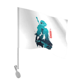 Флаг для автомобиля с принтом NIER AUTOMATA 2B в Рязани, 100% полиэстер | Размер: 30*21 см | 2 би | 2b | automata | nier | nier automata | nir | ниер автомата | нир автомата