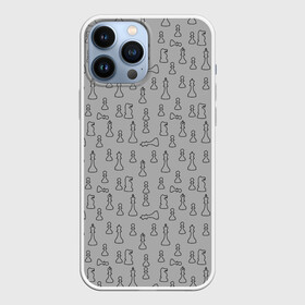 Чехол для iPhone 13 Pro Max с принтом шахматы в Рязани,  |  | bishop | chess pieces | game | king | knight | pattern | pawn | queen | rook | sport | texture | король | ладья | паттерн | пешка | текстура | ферзь | шахматные фигуры